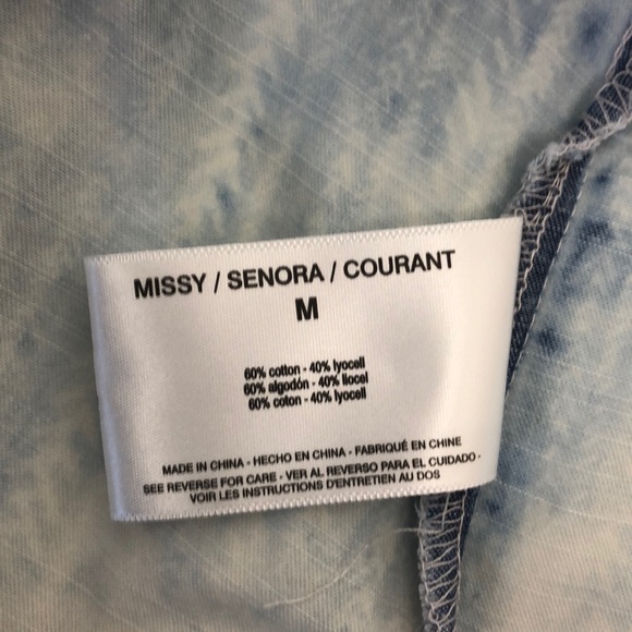 Vintage America Top Denim Light Print - Picture 6 of 6